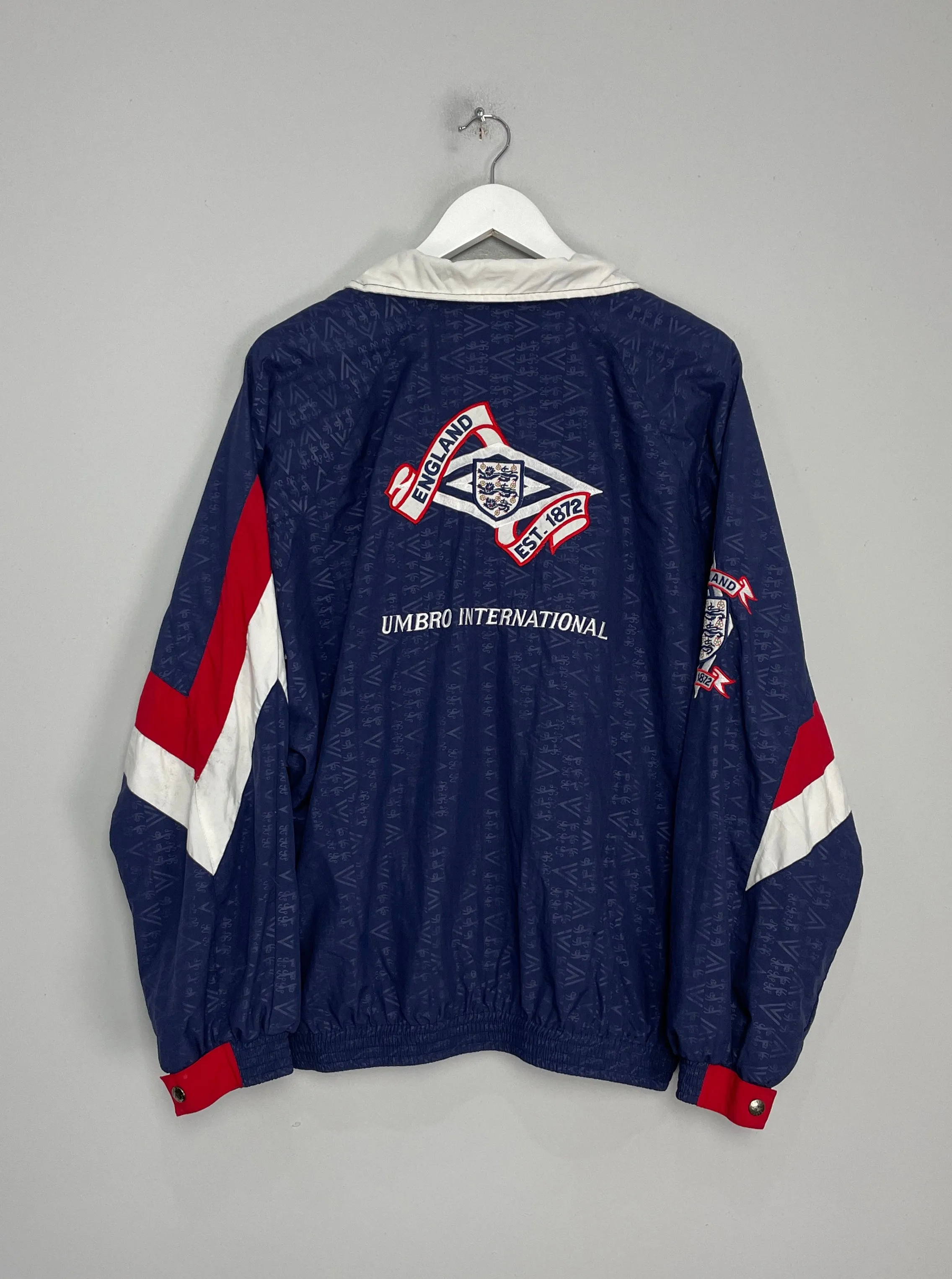 1990/92 ENGLAND TRACK JACKET (M) UMBRO