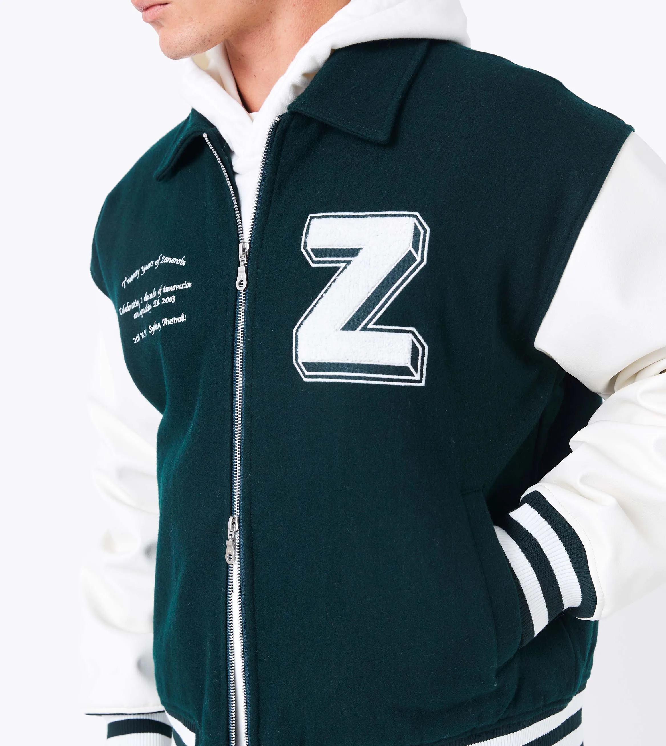 20 Yrs Letterman Jacket Forest