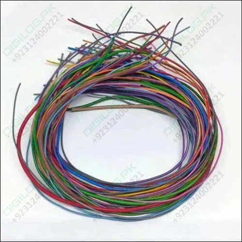 50grm Multiple Size Flexible Wires Jumper Wire Solder Able Wires Different Colors Mix Length Used In Pakistan