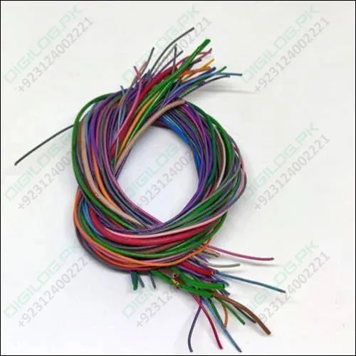 50grm Multiple Size Flexible Wires Jumper Wire Solder Able Wires Different Colors Mix Length Used In Pakistan