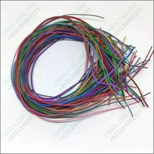 50grm Multiple Size Flexible Wires Jumper Wire Solder Able Wires Different Colors Mix Length Used In Pakistan