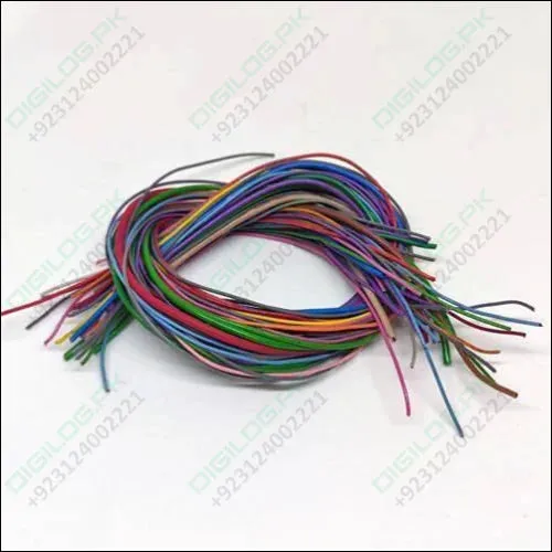 50grm Multiple Size Flexible Wires Jumper Wire Solder Able Wires Different Colors Mix Length Used In Pakistan