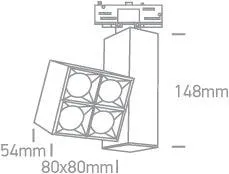 65406BT TRACK LIGHT 15W WW IP20 230V