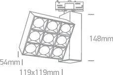 65906BT TRACK LIGHT 30W WW IP20 230V