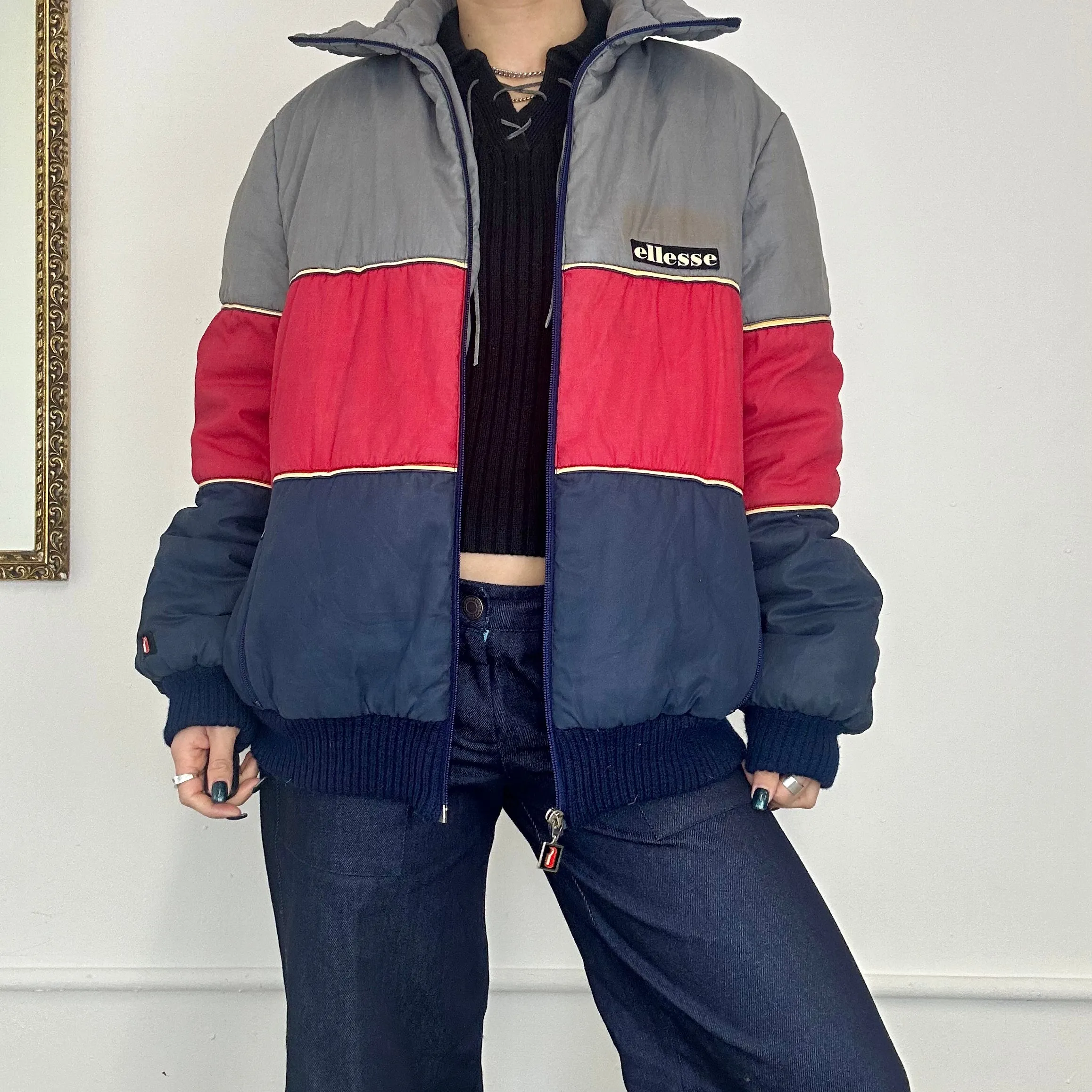 90's ellesse puffer jacket