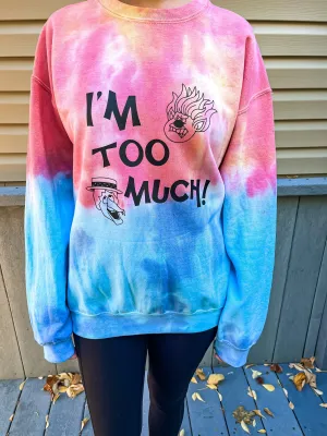 Adult Tie-Dye Holiday Crewneck Sweatshirt - Heat & Snow Miser