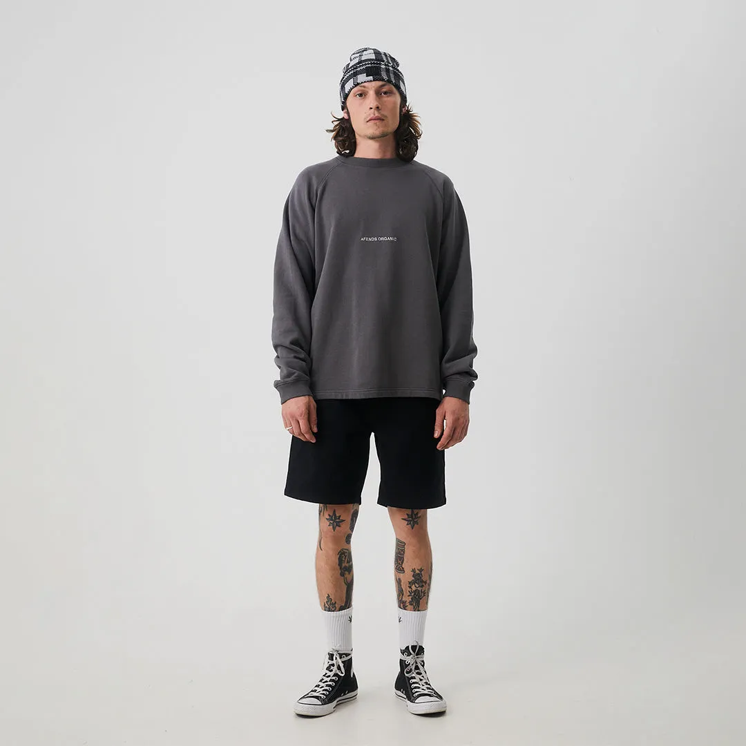 AFENDS Unisex Return - Unisex Crew Neck Jumper - Steel