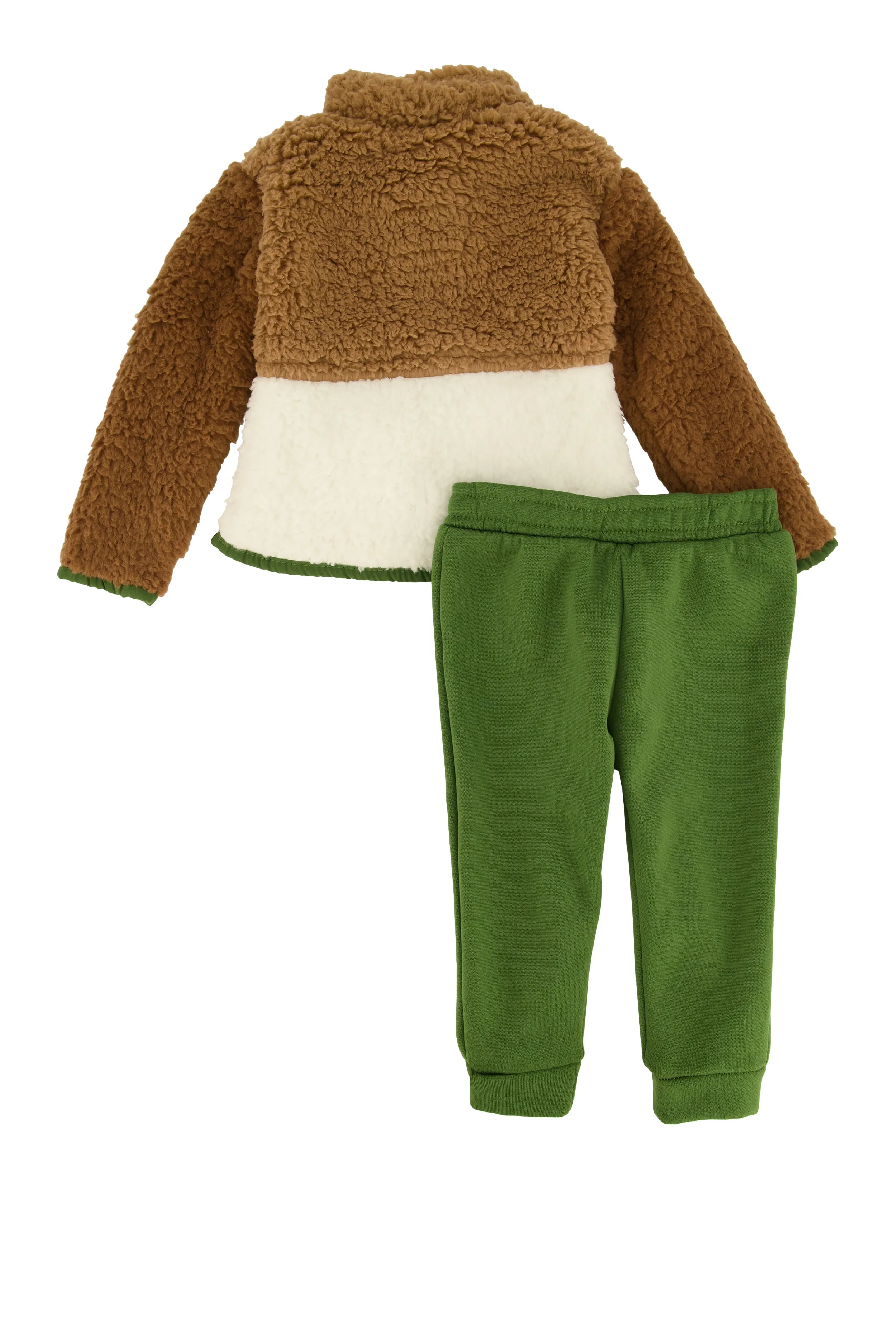 Baby Boys 12-24M Color Blocked Sherpa Jacket and Joggers