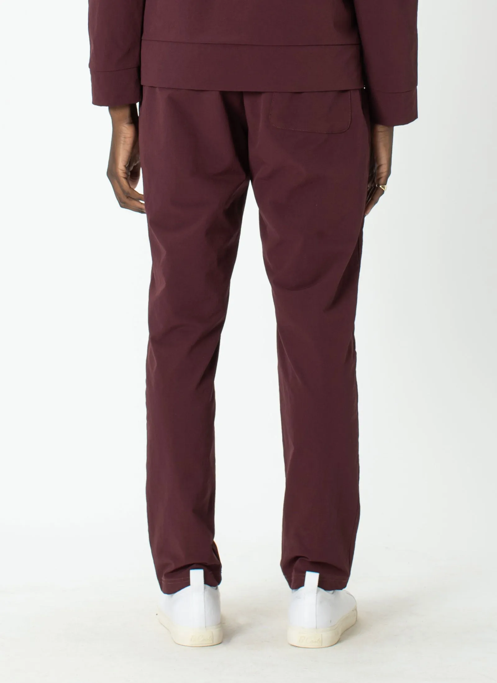 Badge Track Pant Oxblood