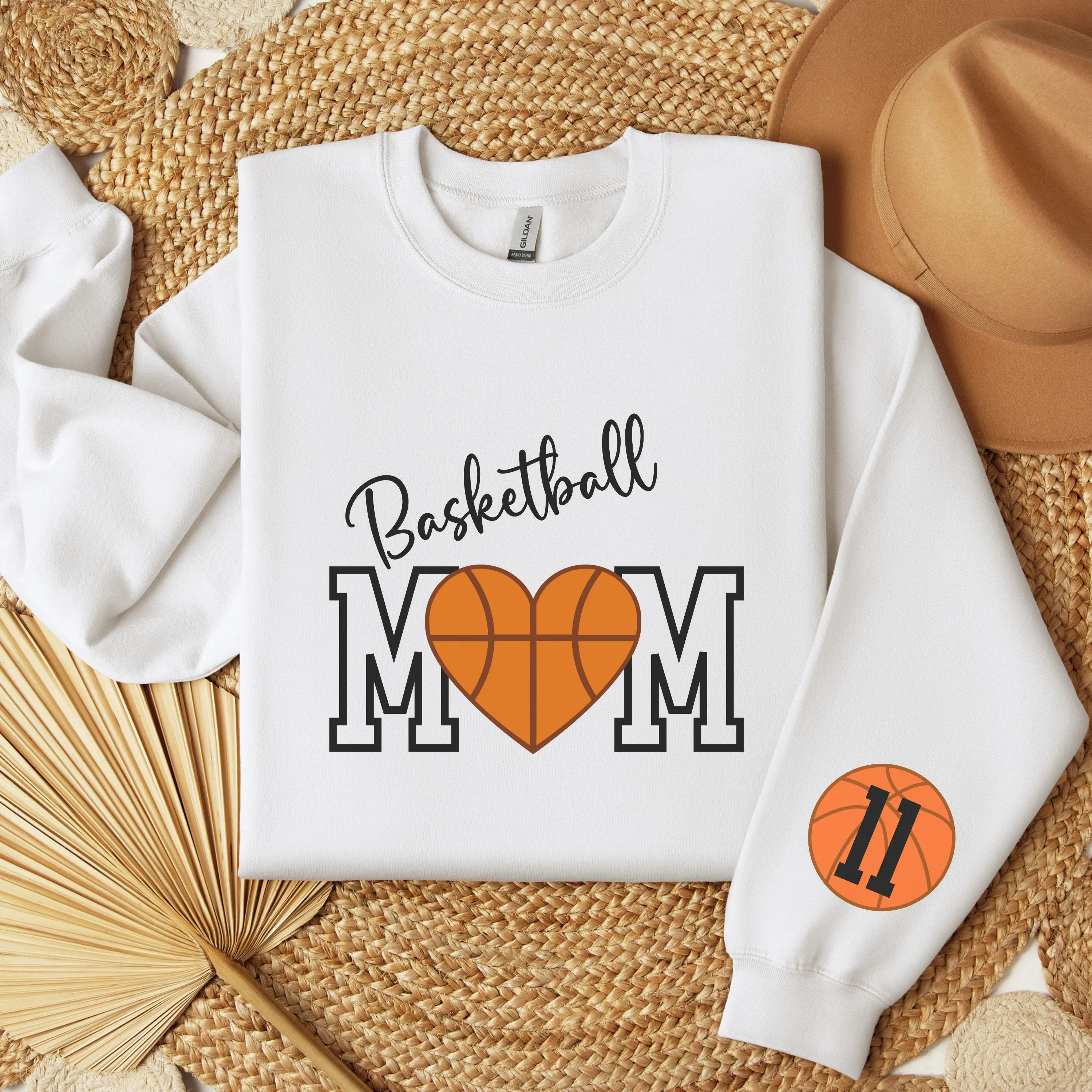 Basketball Mom Sweatshirt Customized w/ Child's Number