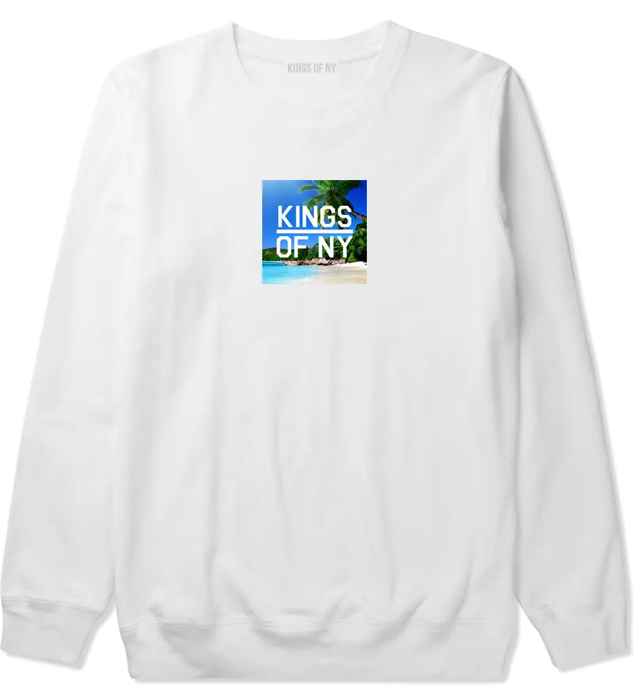 Beach Vacation Box Logo Mens Crewneck Sweatshirt