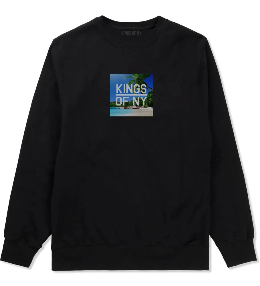 Beach Vacation Box Logo Mens Crewneck Sweatshirt