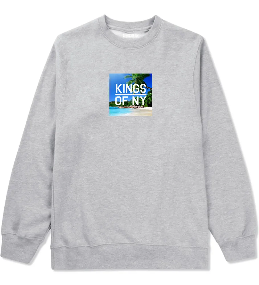 Beach Vacation Box Logo Mens Crewneck Sweatshirt