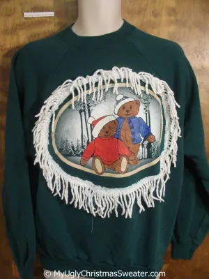 Bear Buddys in Winter Tacky Christmas Sweatshirt