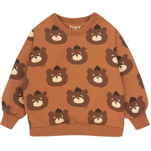 Bears Sweatshirt in Brown by Tinycottons