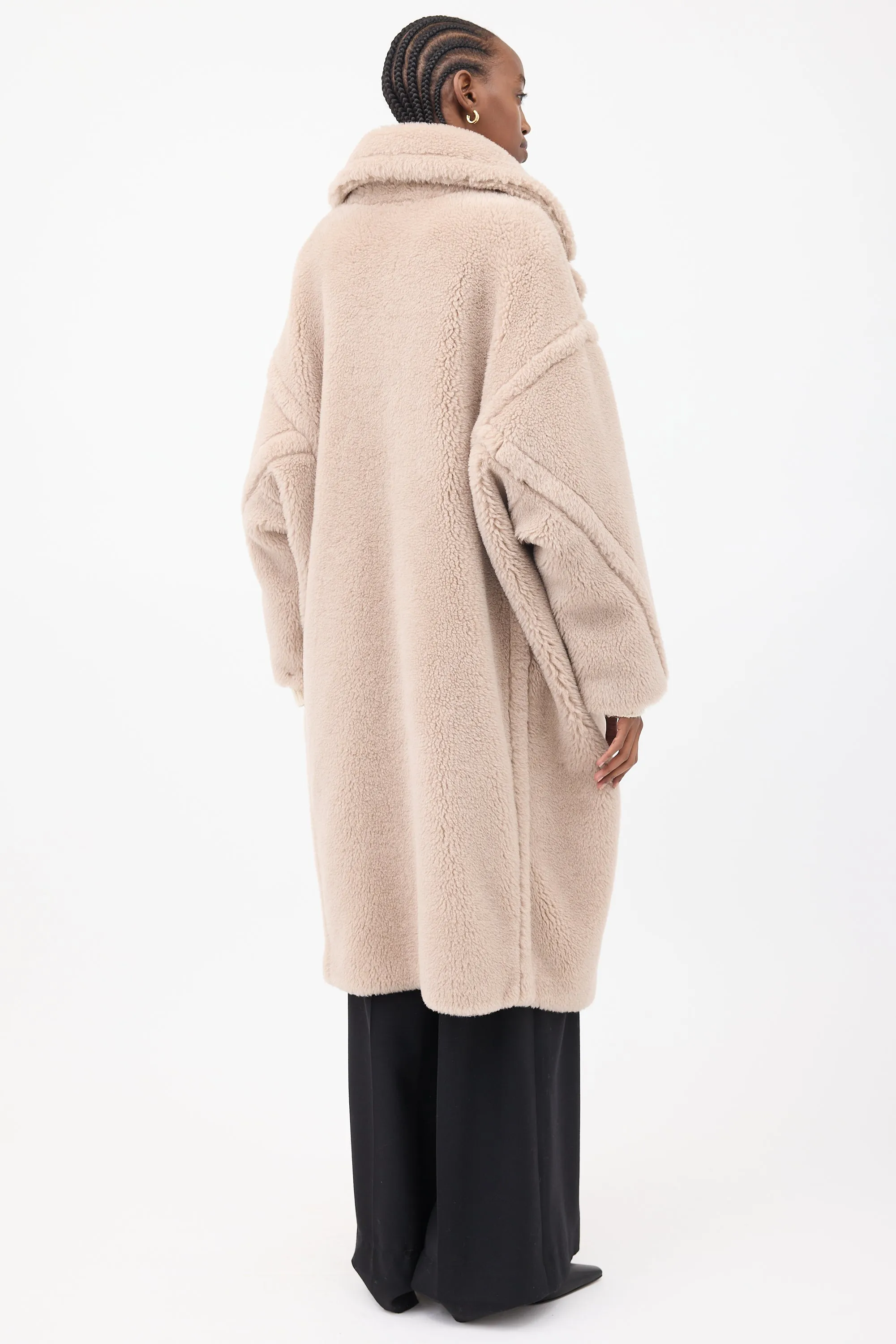 Beige Wool Teddy Coat