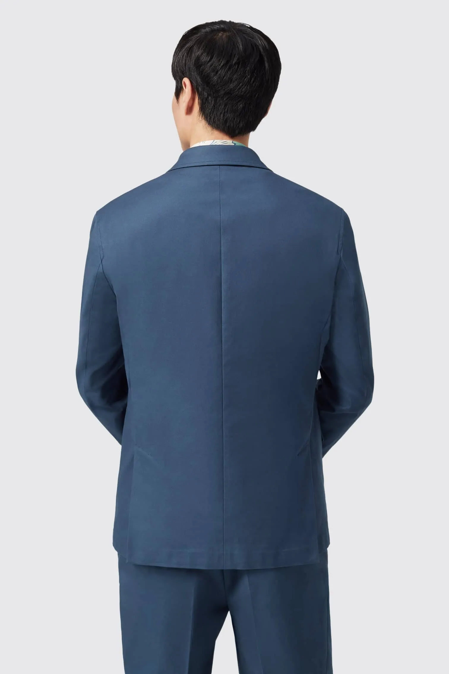 Berkley Tailored Fit Navy Cotton Jacket - ARCHIVE