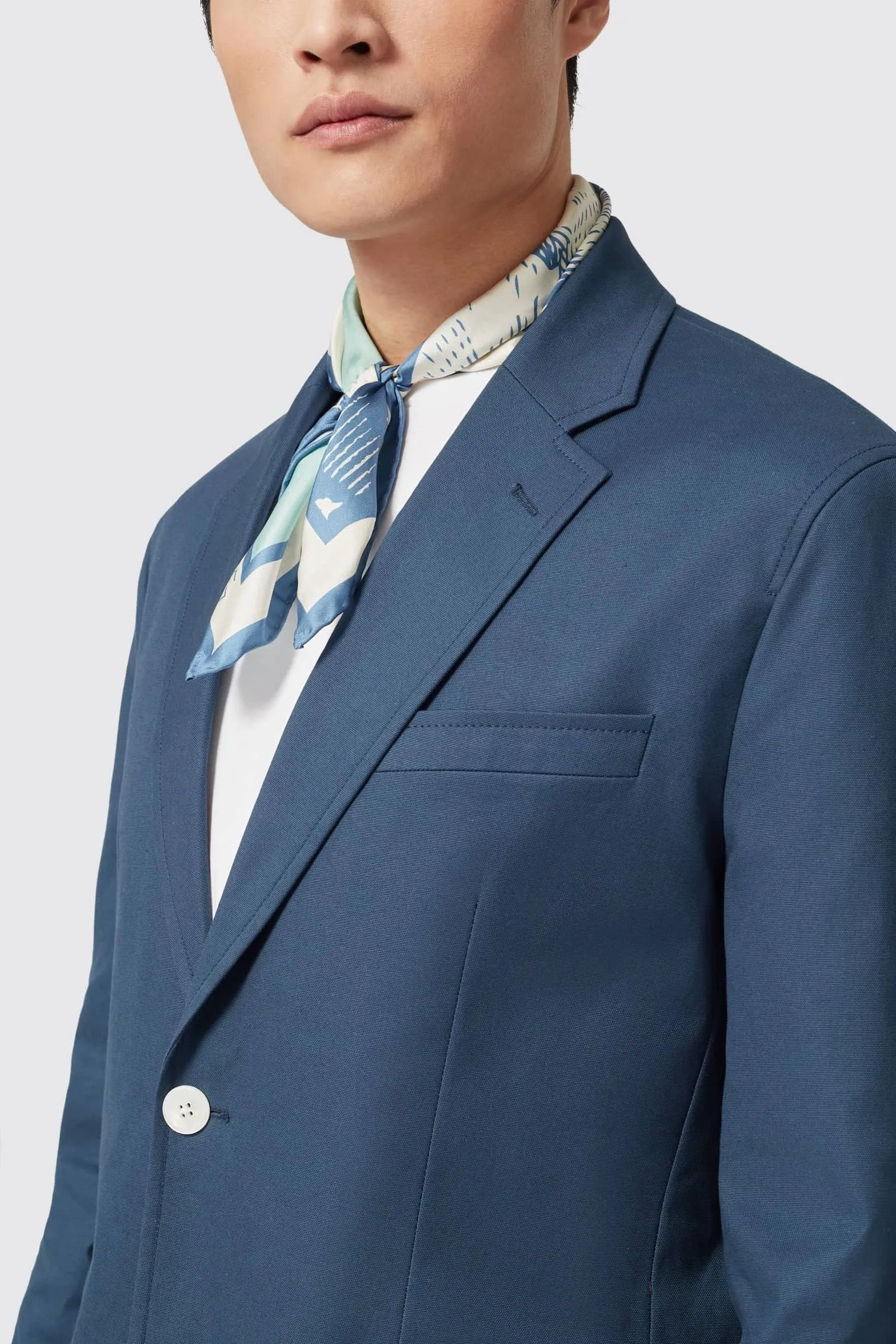 Berkley Tailored Fit Navy Cotton Jacket - ARCHIVE