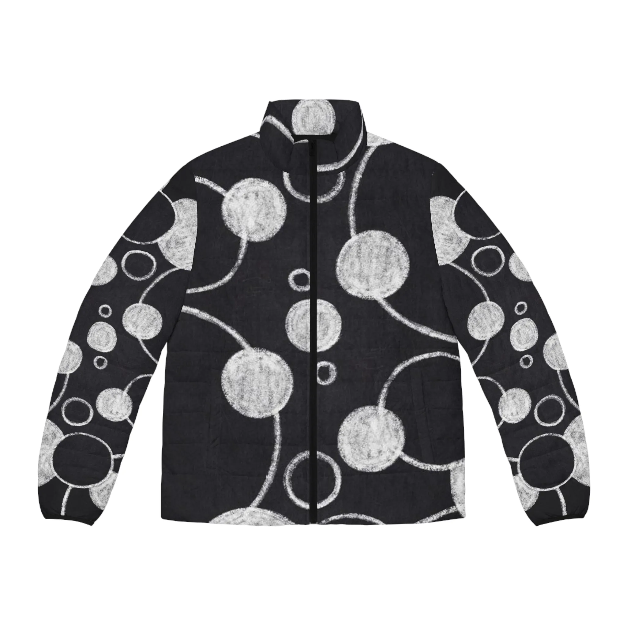 Black Dots - Men's Puffer Jacket