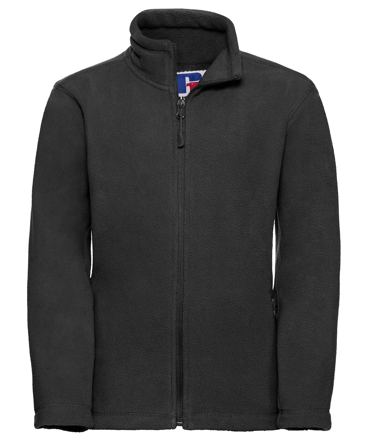 Black - Kids full-zip outdoor fleece