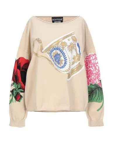 Boutique Moschino Women Jumper Sand 6 UK