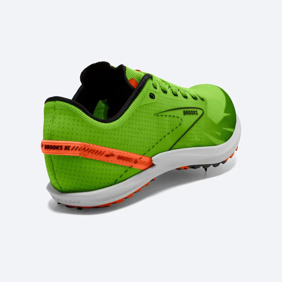 Brooks Unisex Draft XC (Green Gecko/Red Orange/White)