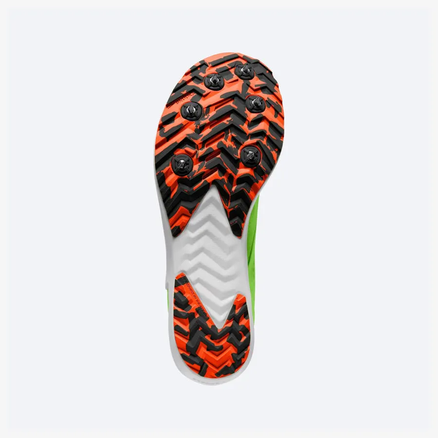 Brooks Unisex Draft XC (Green Gecko/Red Orange/White)