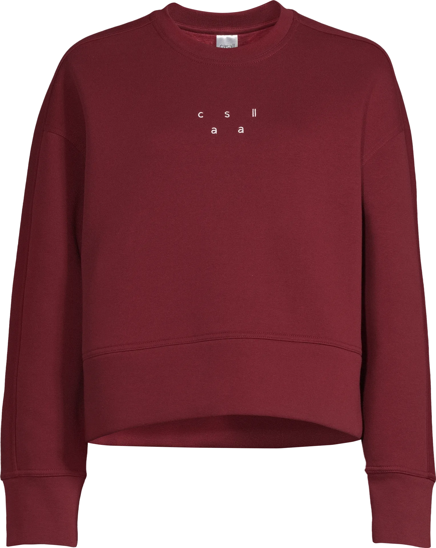 Casall Women&#x27;s Boxy Crew Neck Sweatshirt Evening Red | Buy Casall Women&#x27;s Boxy Crew Neck Sweatshirt Evening Red here | Outnorth