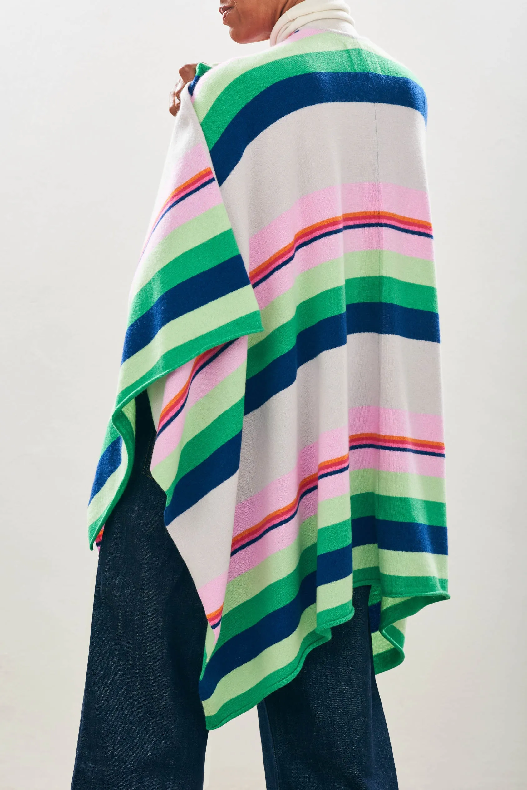 Cashmere Cabana Stripe Wrap in Multi