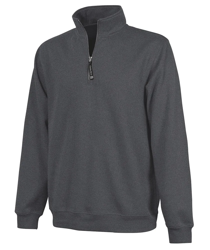 Charles River Crosswind Quarter Zip, Dark Charcoal