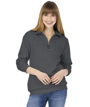 Charles River Crosswind Quarter Zip, Dark Charcoal