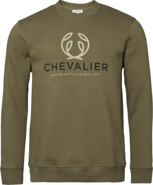 Chevalier Men´s Chevalier Logo Sweatshirt Forest Green | Buy Chevalier Men´s Chevalier Logo Sweatshirt Forest Green here | Outnorth