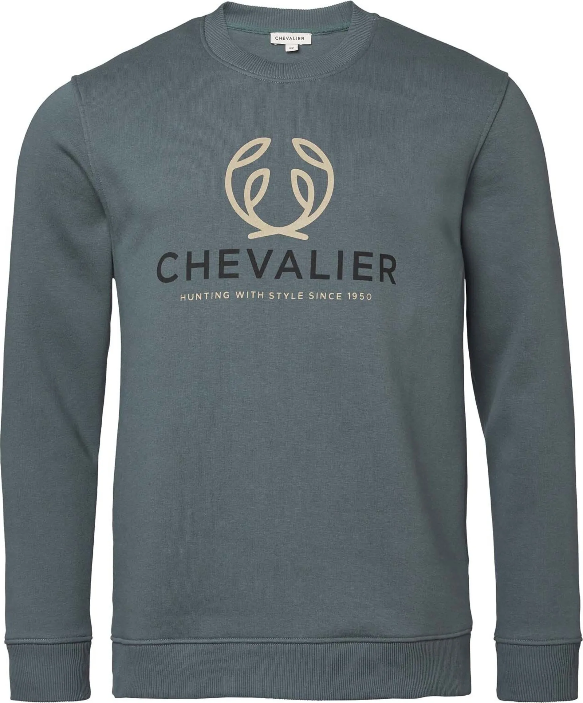 Chevalier Men´s Chevalier Logo Sweatshirt Stormy Blue | Buy Chevalier Men´s Chevalier Logo Sweatshirt Stormy Blue here | Outnorth