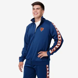 Chicago Bears Stripe Logo Track Jacket