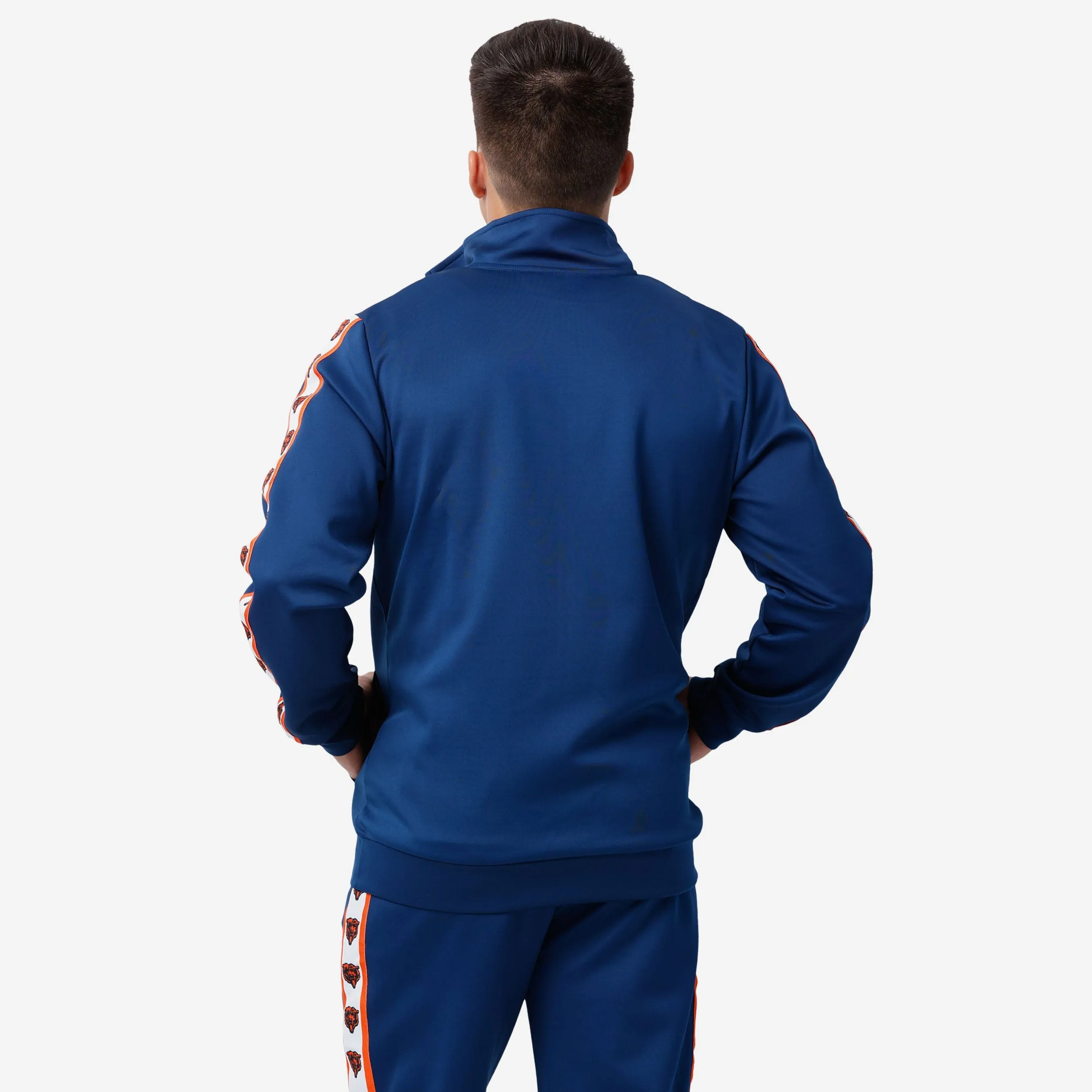 Chicago Bears Stripe Logo Track Jacket