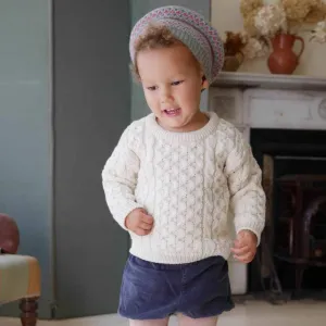 Children’s Aran Jumper - Cream