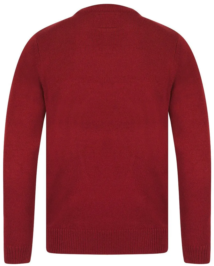 Christmas Raise A Cup Mens Christmas Jumper - Red