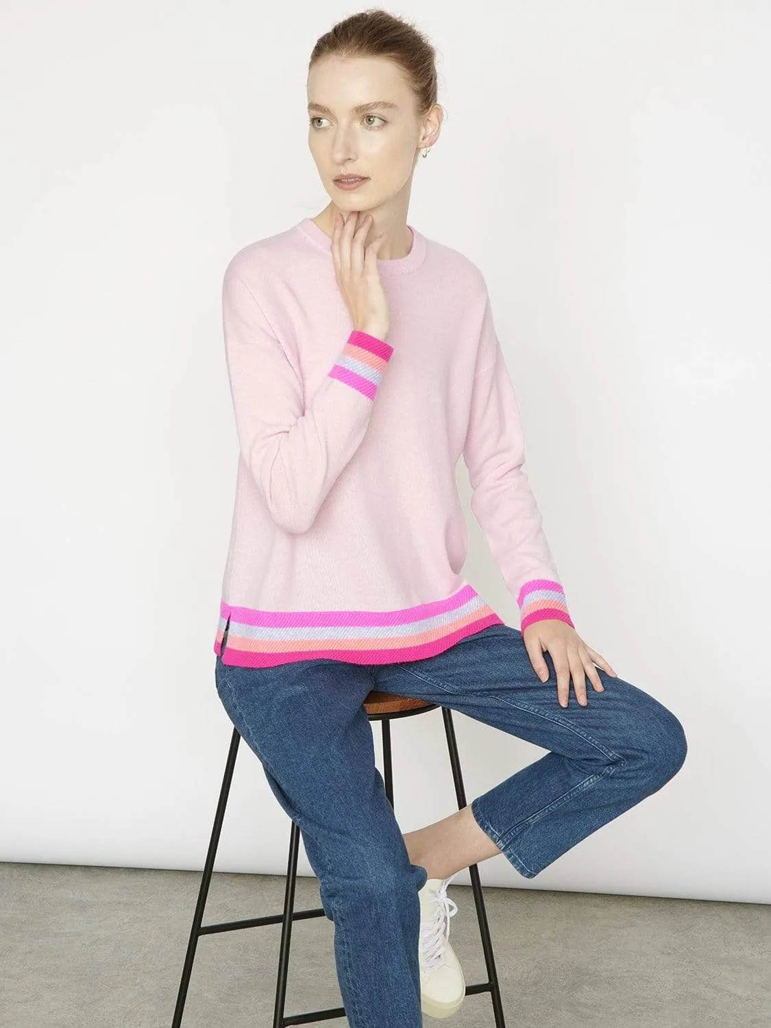 Cocoa Cashmere Pink Eleanor Jumper CC3076