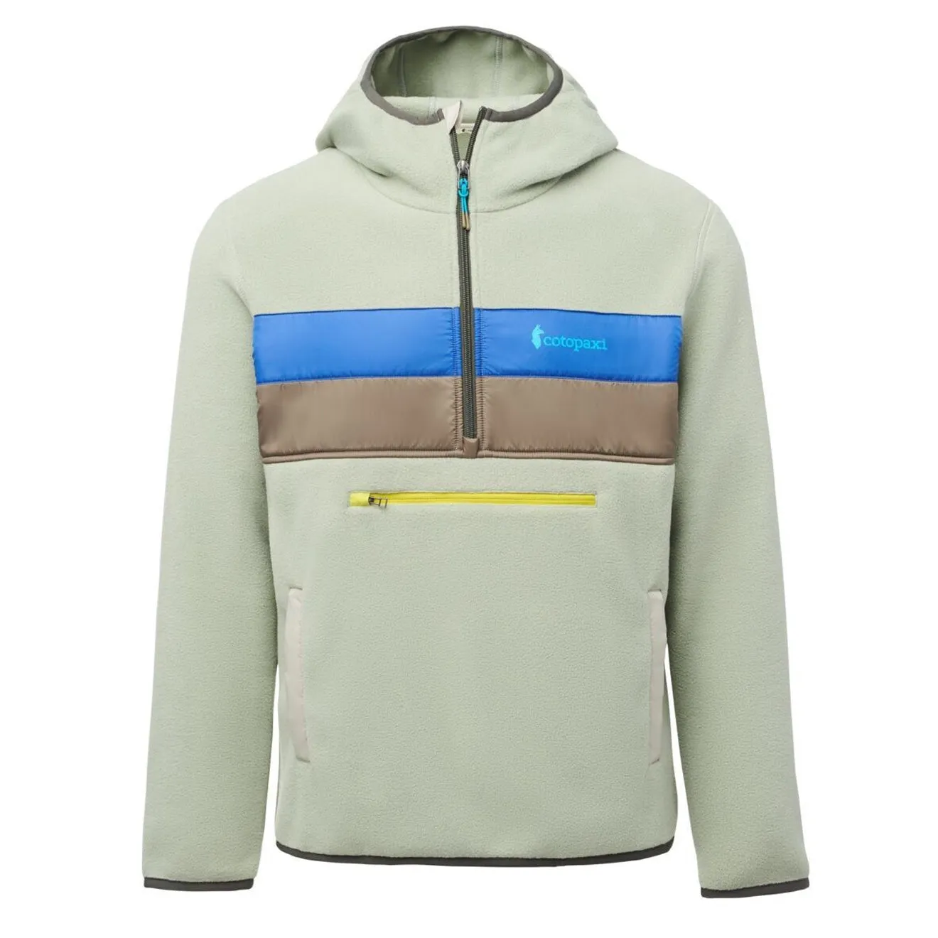 Cotopaxi Teca Fleece Hooded Half-Zip Jacket Grey Stone