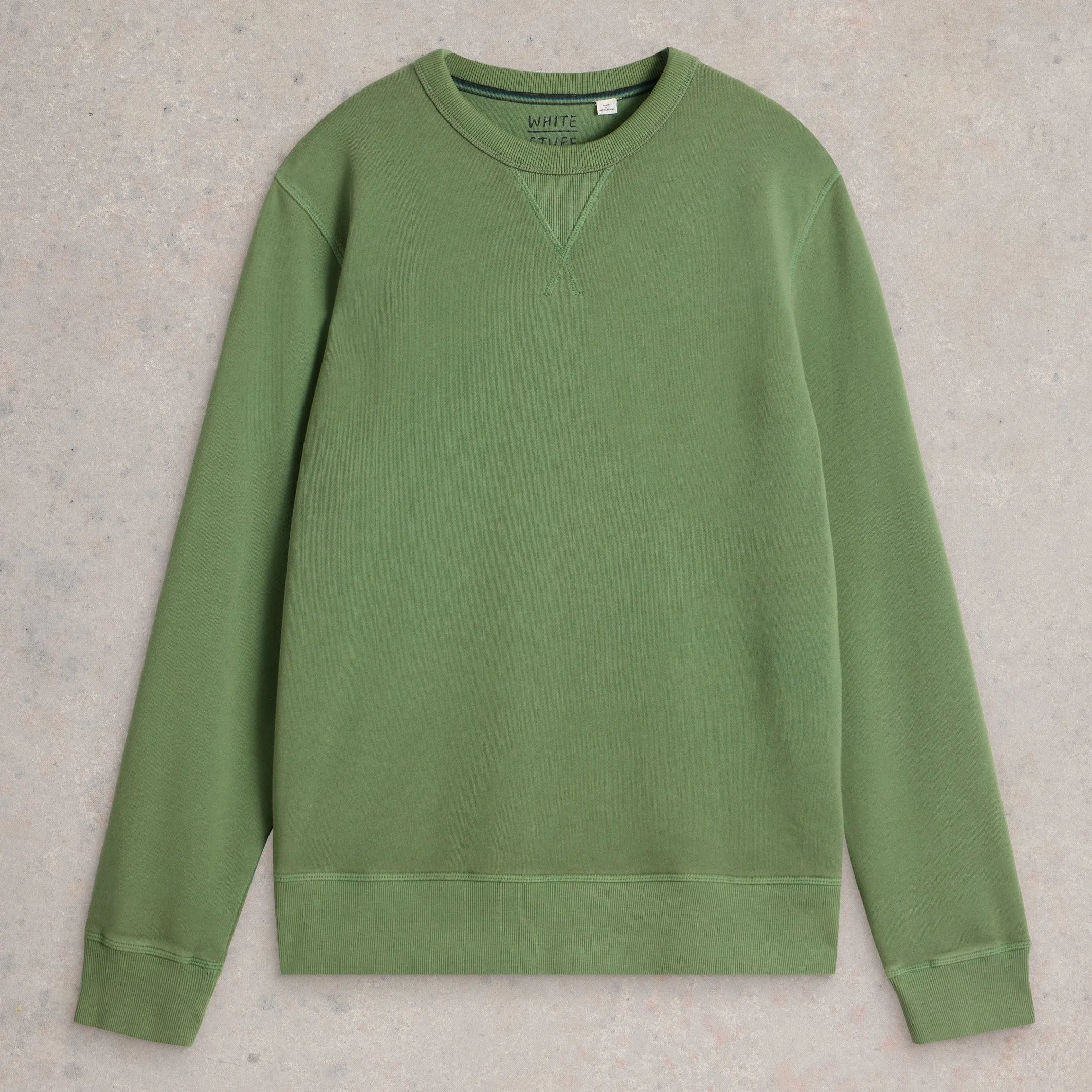 Crew Neck Sweater - Mid Green