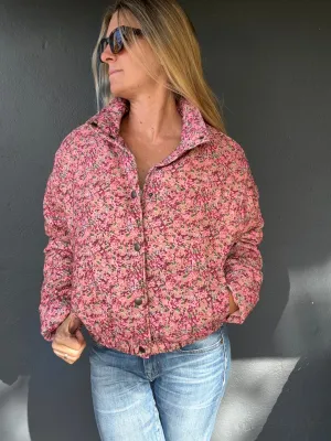 Cute & Sassy printed cord jacket