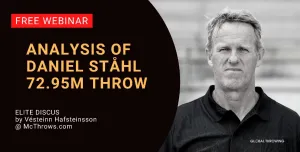 Daniel Stahl 72.95m throw analysis by coach V�steinn Hafsteinsson FREE WEBINAR