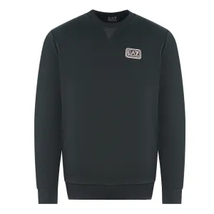 EA7 Branded Patch Logo Black Sweater