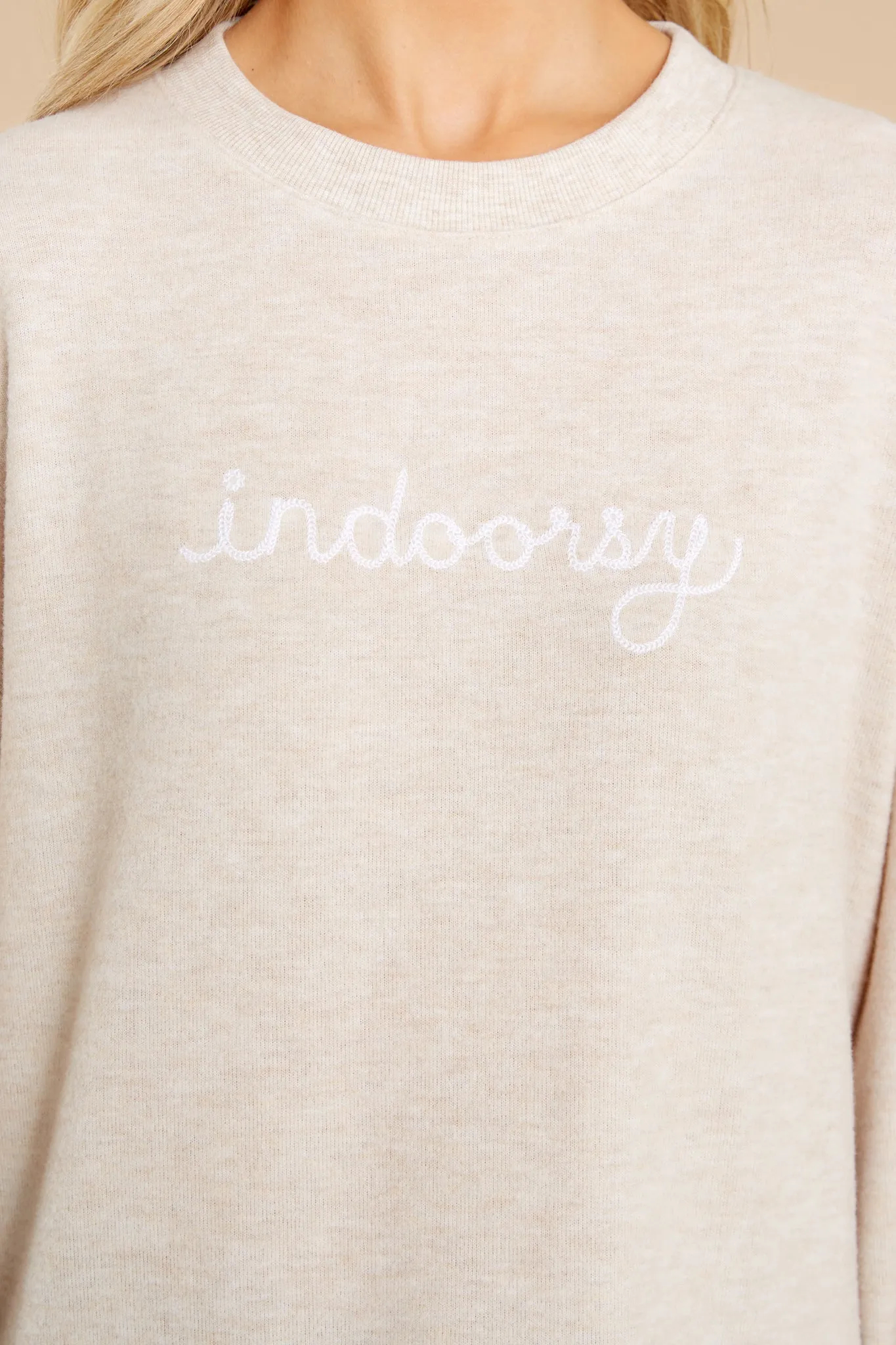 Elle Indoorsy Oatmeal Sweatshirt