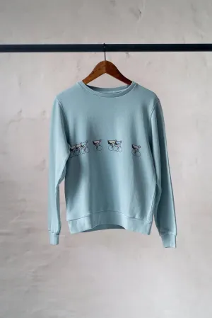 ERSTWHILE Sweatshirt Tête de la Course Women - Belgian Blue