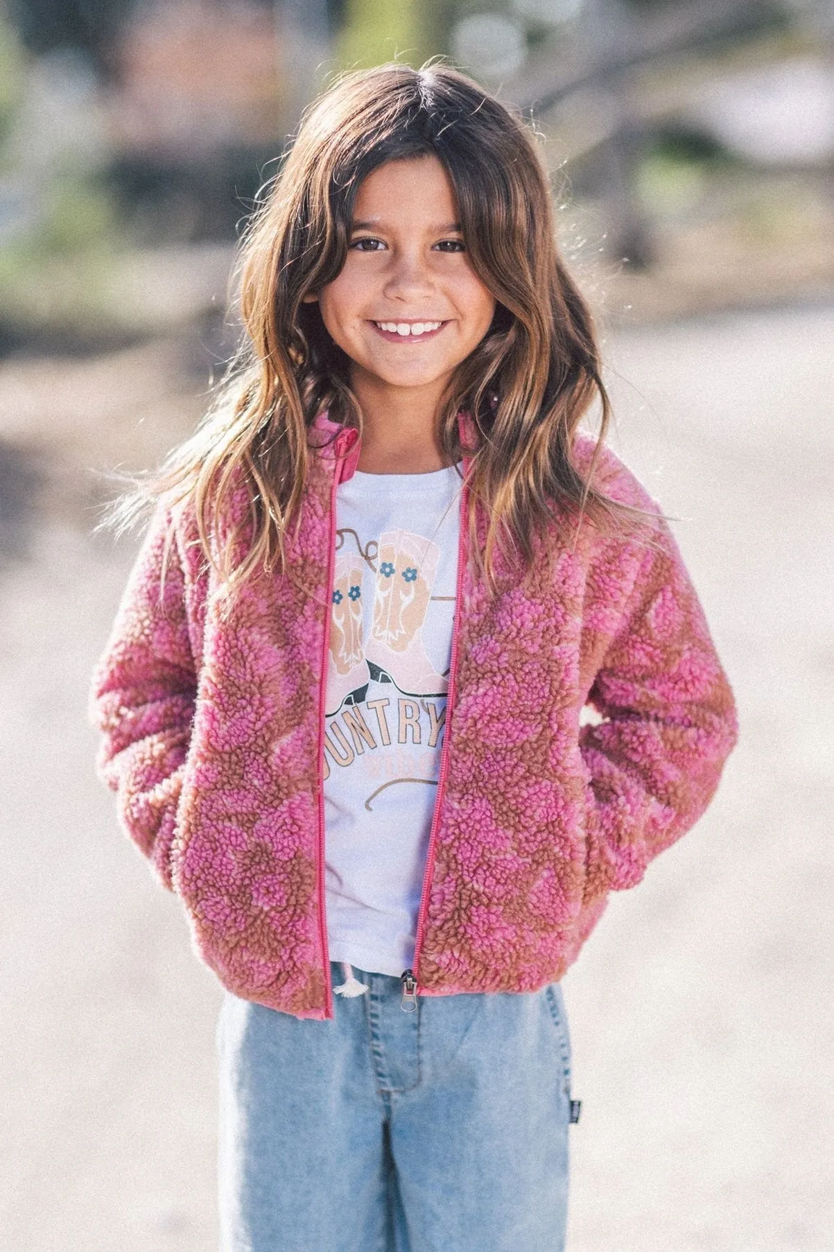 FEATHER 4 ARROW Skyler Desert Rose Polar Fleece Jacket