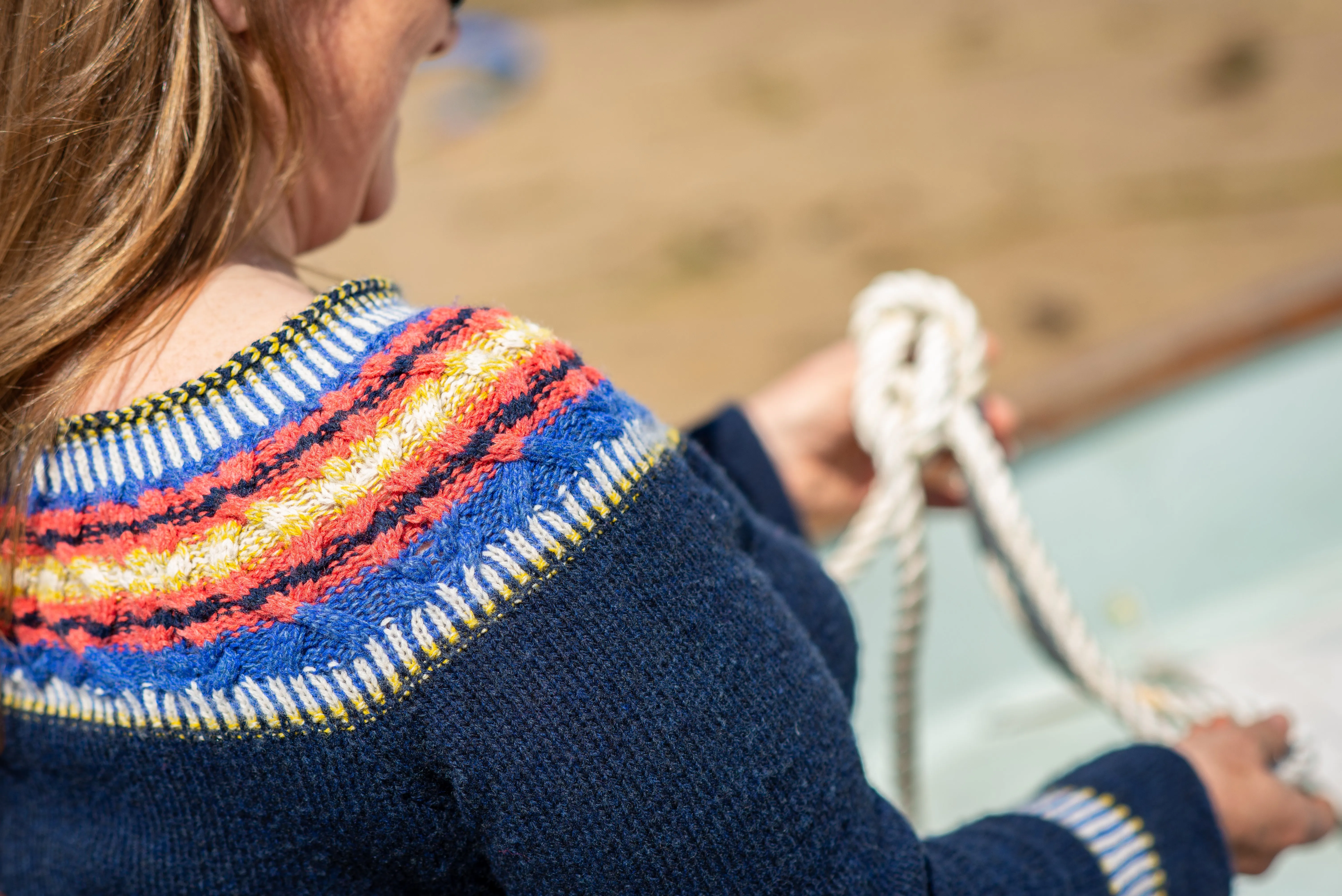 Geo Yoked Fair Isle Sweater : Knit Kit