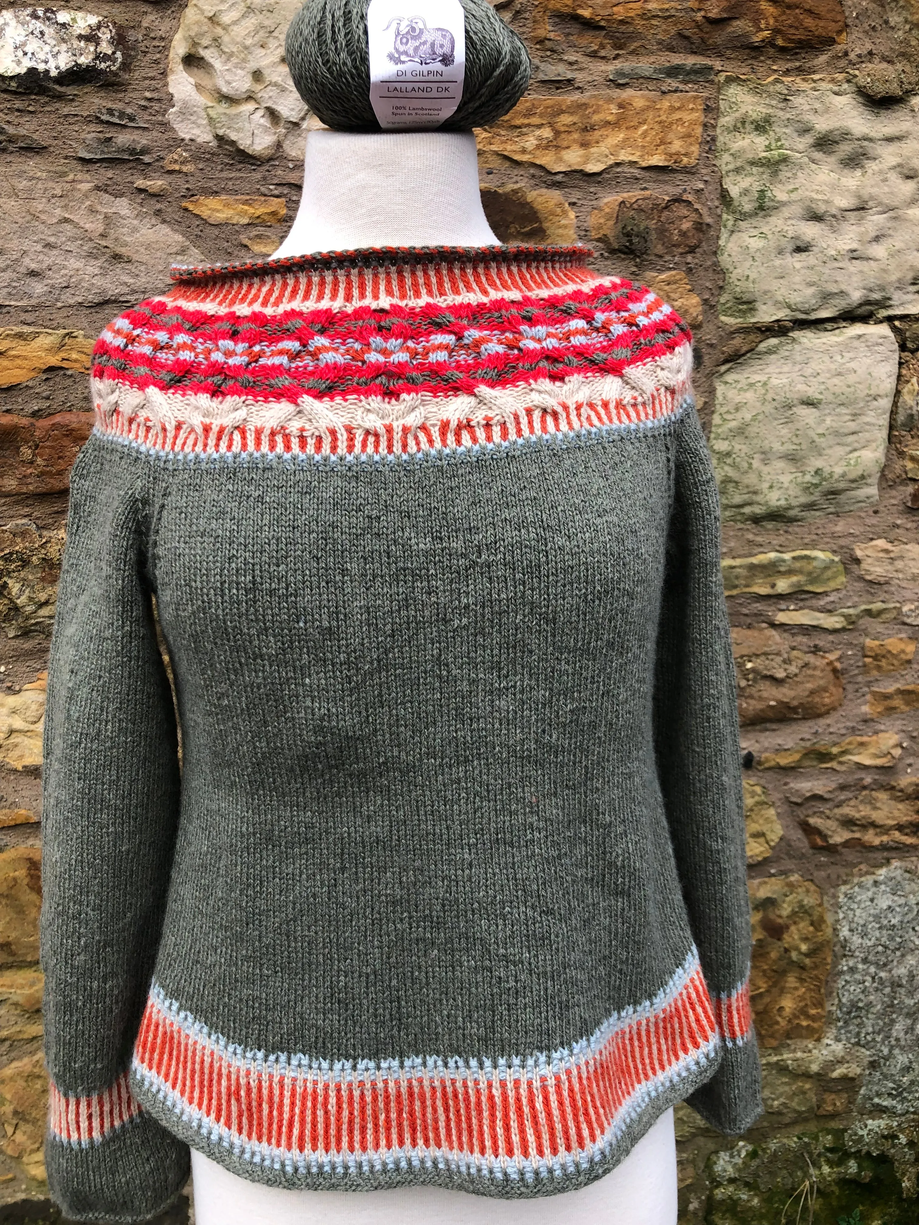 Geo Yoked Fair Isle Sweater : Knit Kit