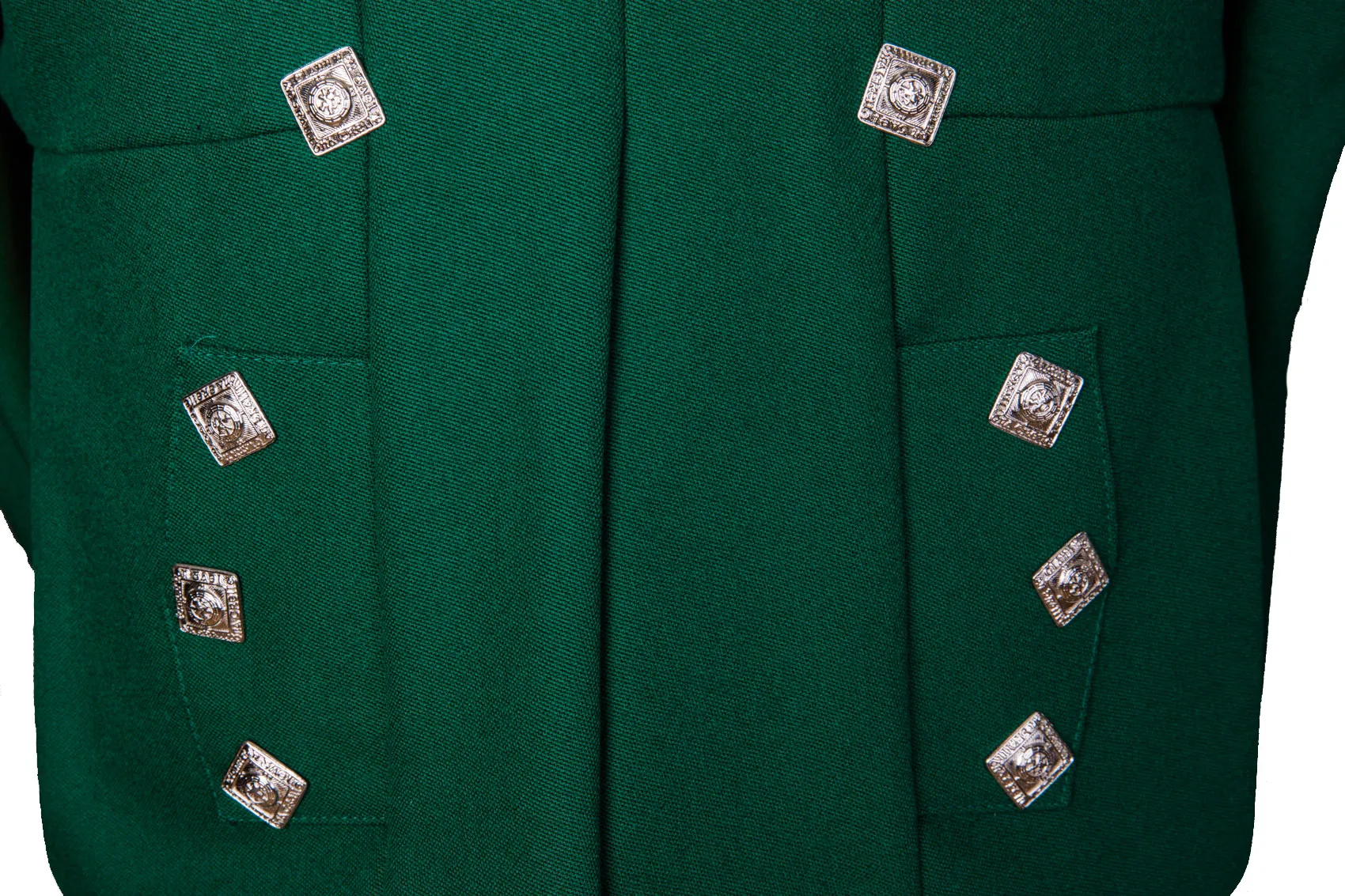 Green Prince Charlie Suit Jacket & Waistcoat - Ex Hire