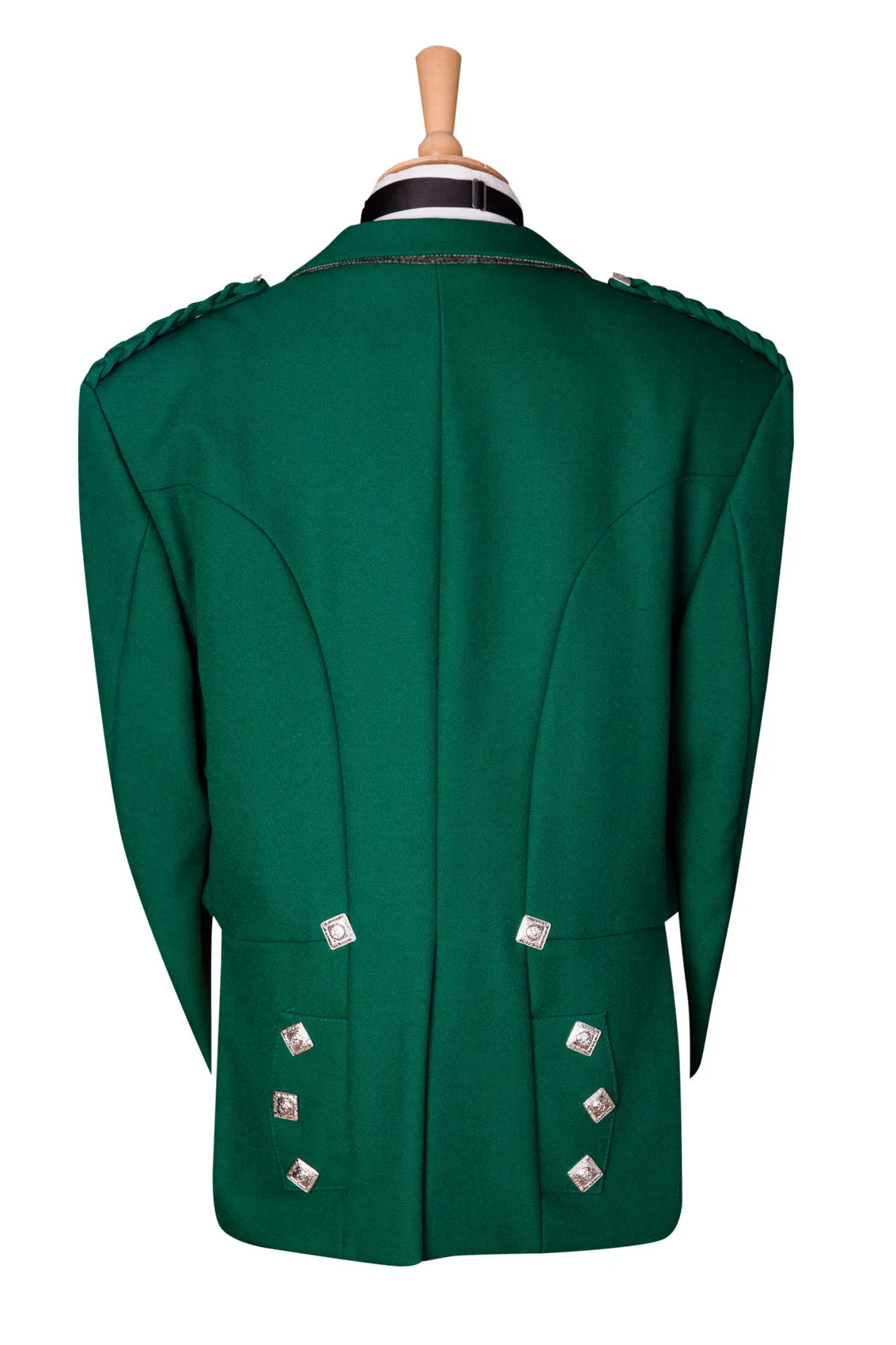 Green Prince Charlie Suit Jacket & Waistcoat - Ex Hire